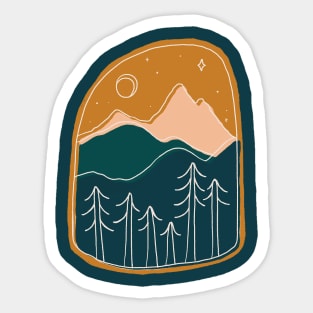 A Land with Golden Hills Sticker